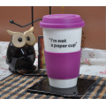 hot sale tea and coffee travel mug with silicon sleeve